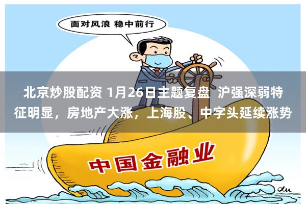 北京炒股配资 1月26日主题复盘  沪强深弱特征明显，房地产大涨，上海股、中字头延续涨势